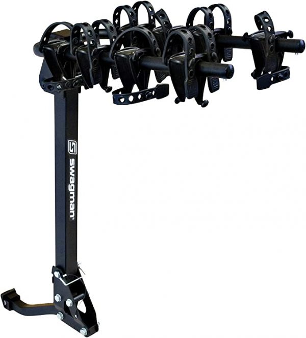 Swagman TRAILHEAD 4 Folding Hitch Mount Bike Rack , Black, Medium